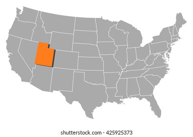 Map - United States, Utah