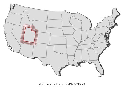 Map - United States, Utah