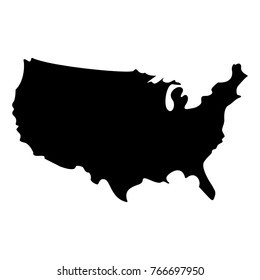 Map of The United States, Vector illustration