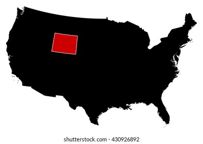Map - United States, Wyoming