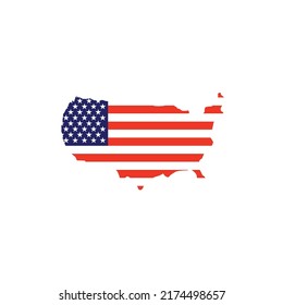 map united status logo illustration design