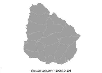 map of uruguay
