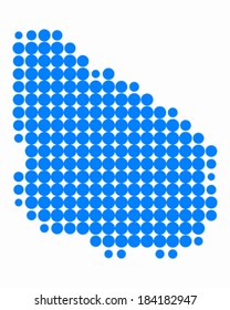 Map of Uruguay