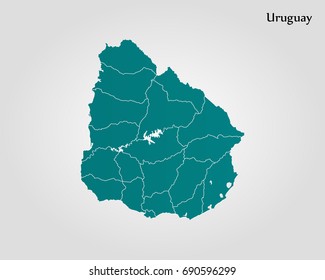 Map of Uruguay