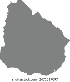 Map of Uruguay vector icon