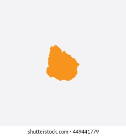Map of Uruguay Vector Illustration