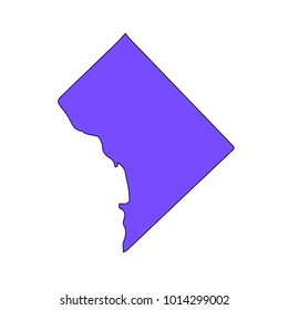 Map of the U.S. District of Columbia