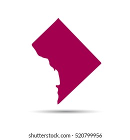 Map of the U.S. District of Columbia.