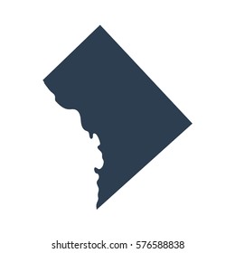 map of the U.S. District of Columbia 