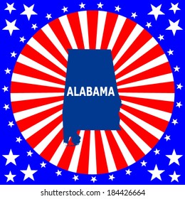 map of the U.S. state of Alabama