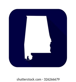 map of the U.S. state of Alabama 