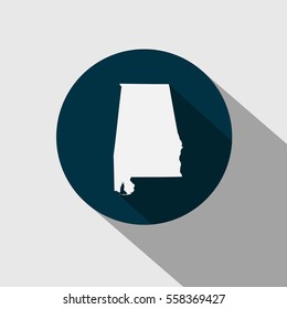 map of the U.S. state of Alabama.