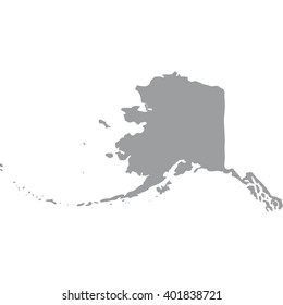 Map of the U.S. state of Alaska 