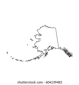 map of the U.S. state Alaska