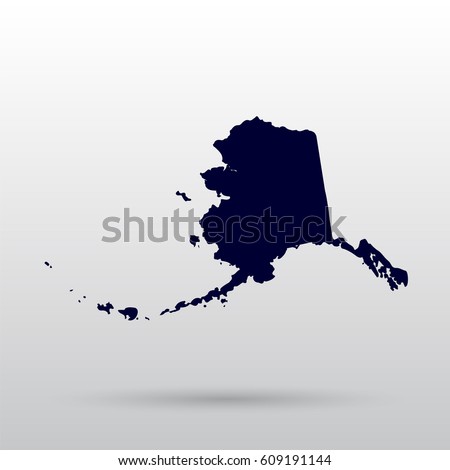Map of the U.S. state of Alaska