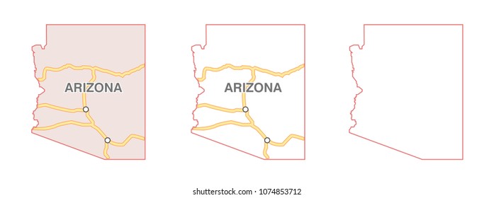 map of the U.S. state of Arizona.
