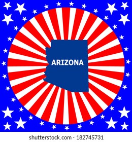 map of the U.S. state of Arizona