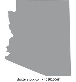 map of the U.S. state of Arizona 