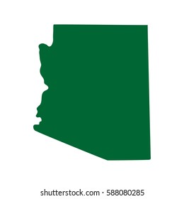 map of the U.S. state of Arizona 