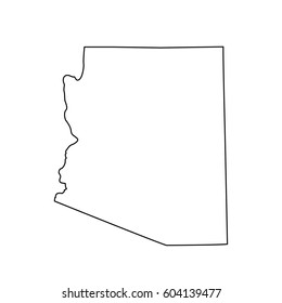 map of the U.S. state Arizona