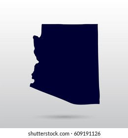 Map of the U.S. state of Arizona