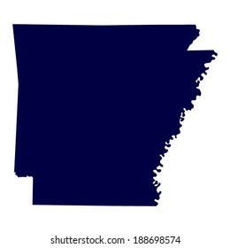 map of the U.S. state of Arkansas 