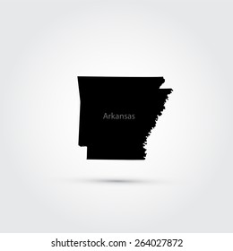 Map of the U.S. state of Arkansas