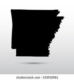 Map of the U.S. state of Arkansas