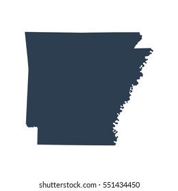 map of the U.S. state of Arkansas 