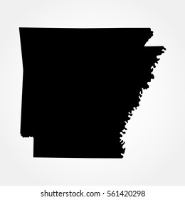 map of the U.S. state of Arkansas .