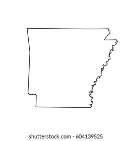 2,561 Arkansas State Outline Images, Stock Photos & Vectors | Shutterstock