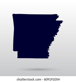 Map of the U.S. state of Arkansas
