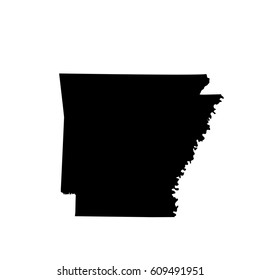 map of the U.S. state Arkansas 