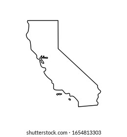 map of the U.S. state California