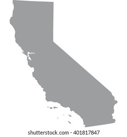 map of the U.S. state of California 