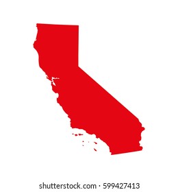 map of the U.S. state of California 