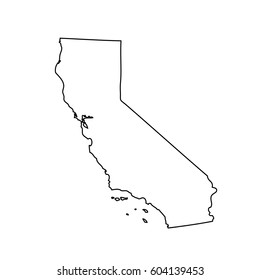 map of the U.S. state California