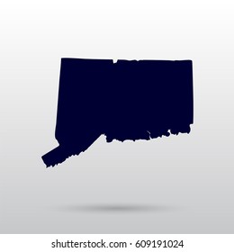 Map of the U.S. state of Connecticut