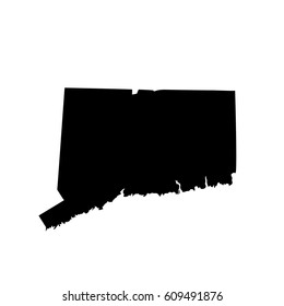 map of the U.S. state Connecticut 
