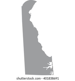 map of the U.S. state of Delaware