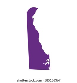 map of the U.S. state of Delaware