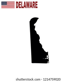 Map of the U.S. state of Delaware on a white background