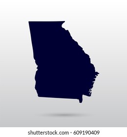 Map of the U.S. state of Georgia