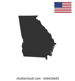 map of the U.S. state of Georgia 