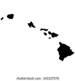 map of the U.S. state of Hawaii 