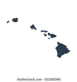 map of the U.S. state of Hawaii 