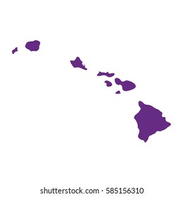 map of the U.S. state of Hawaii 
