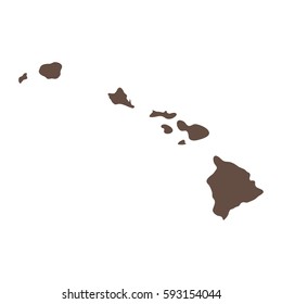 map of the U.S. state of Hawaii 