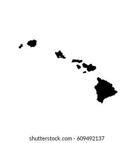 map of the U.S. state Hawaii 