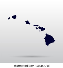 Map of the U.S. state of Hawaii